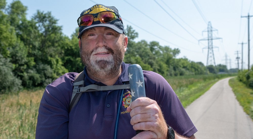 Veteran walks across country for suicide awareness