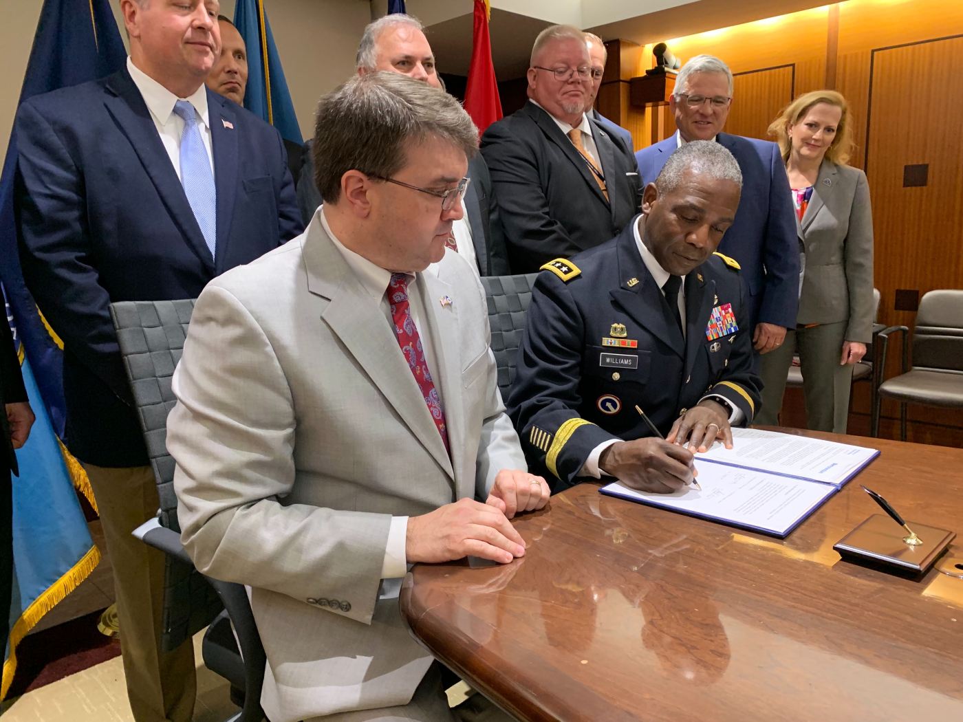 VA and DLA signed an agreement for materiel support.
