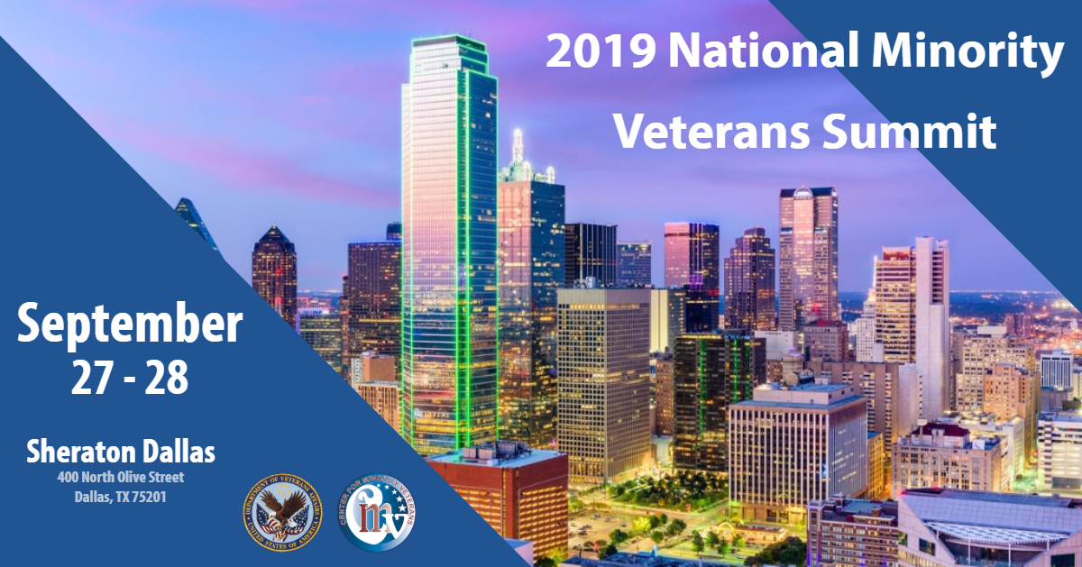 The 2019 National Minority Veterans Summit is Sept. 27-28.