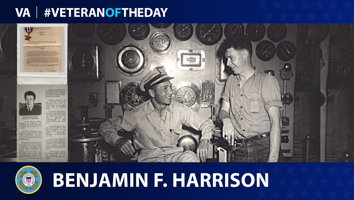 Coast Guard Veteran Benjamin Harrison is today's Veteran of the Day.