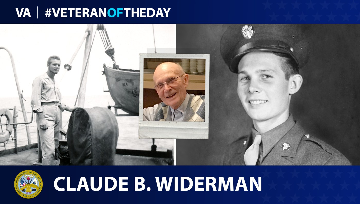 Army Veteran Claude B. Widerman is today's Veteran of the Day.