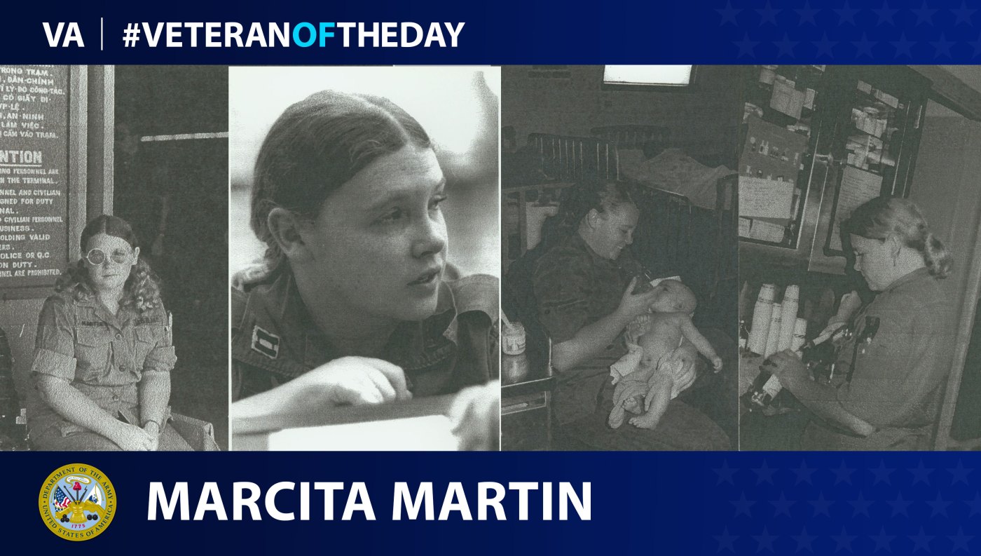 Army Veteran Marcita Martin is today's Veteran of the Day.