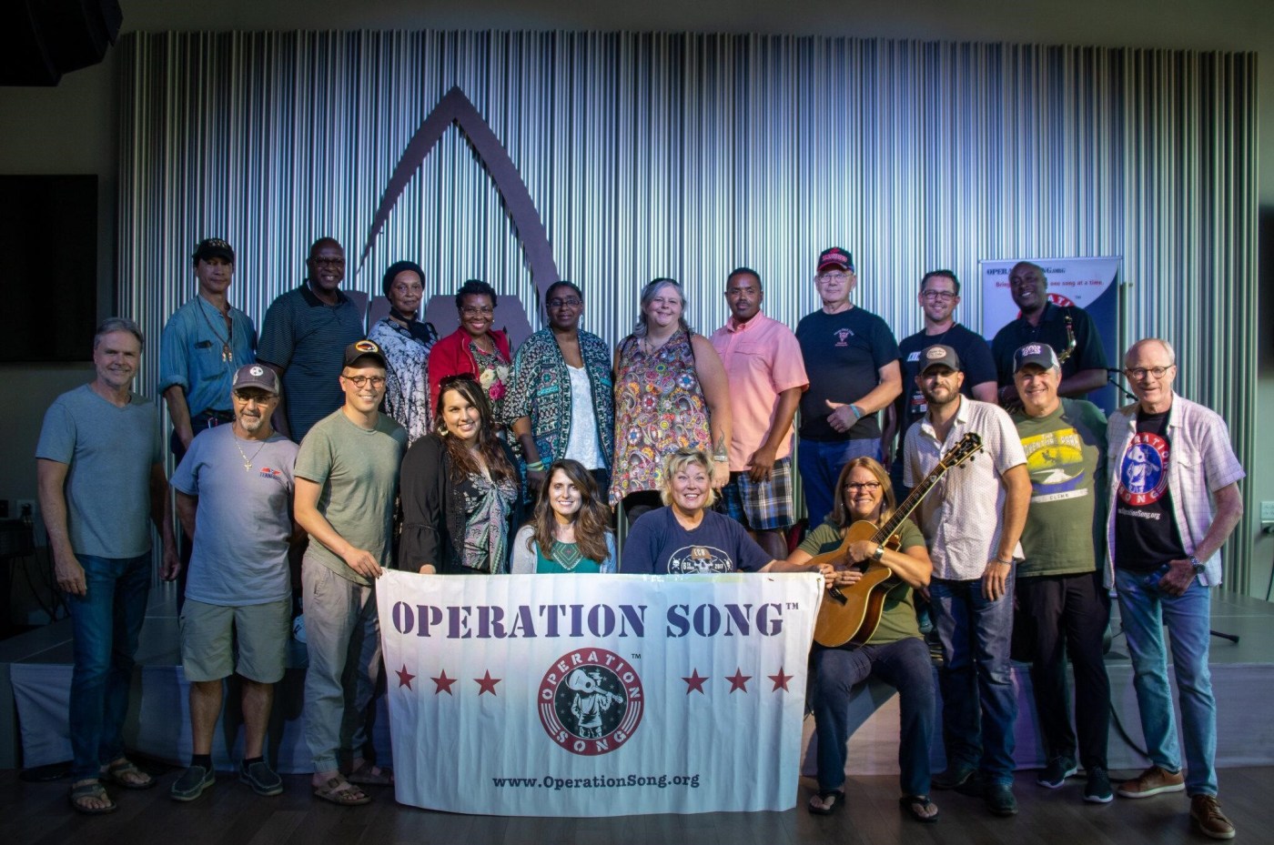 In August, a group of Veterans at Operation Song retreat.