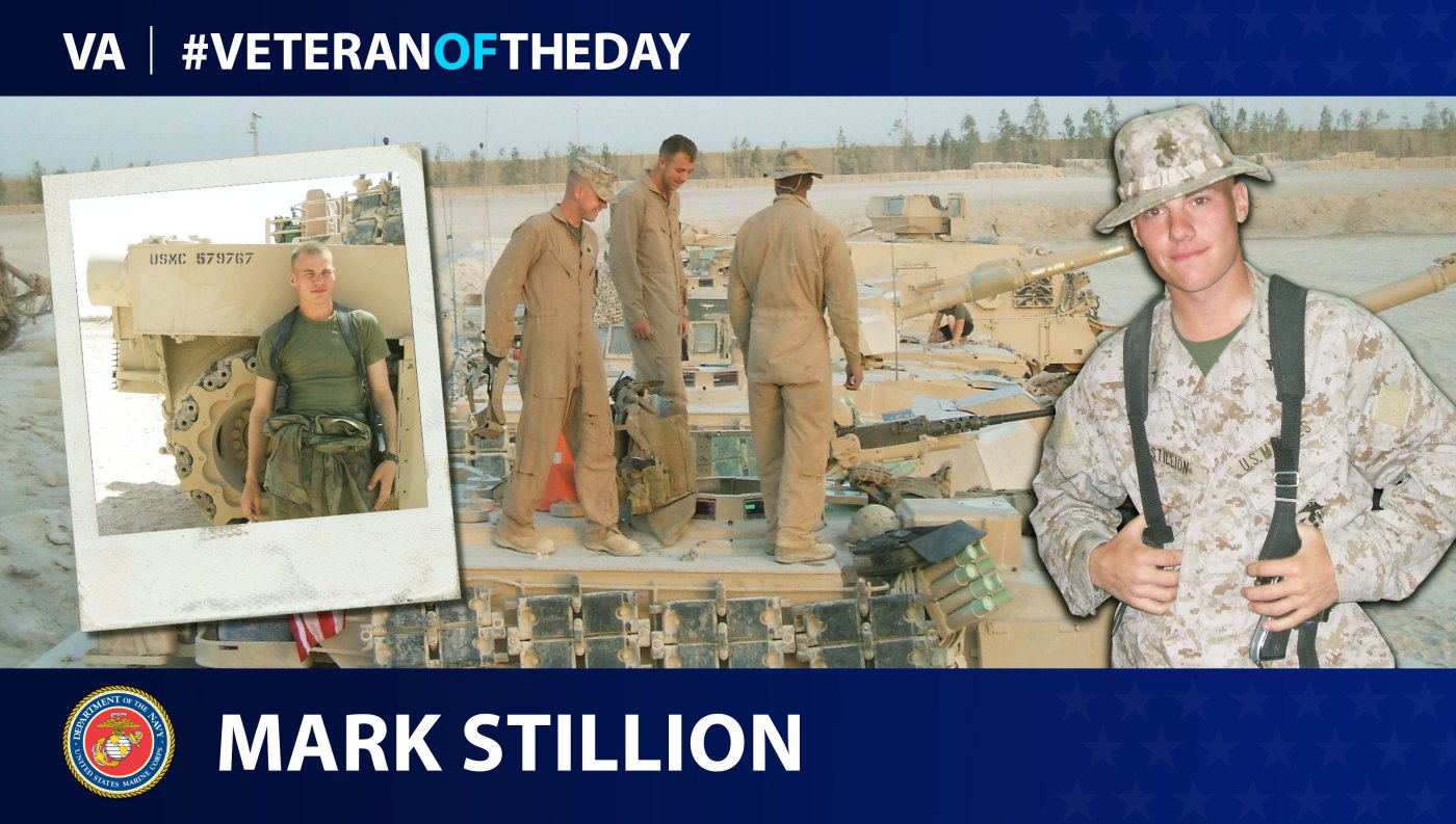 Marine Veteran Mark Stillion is today's Veteran of the Day.