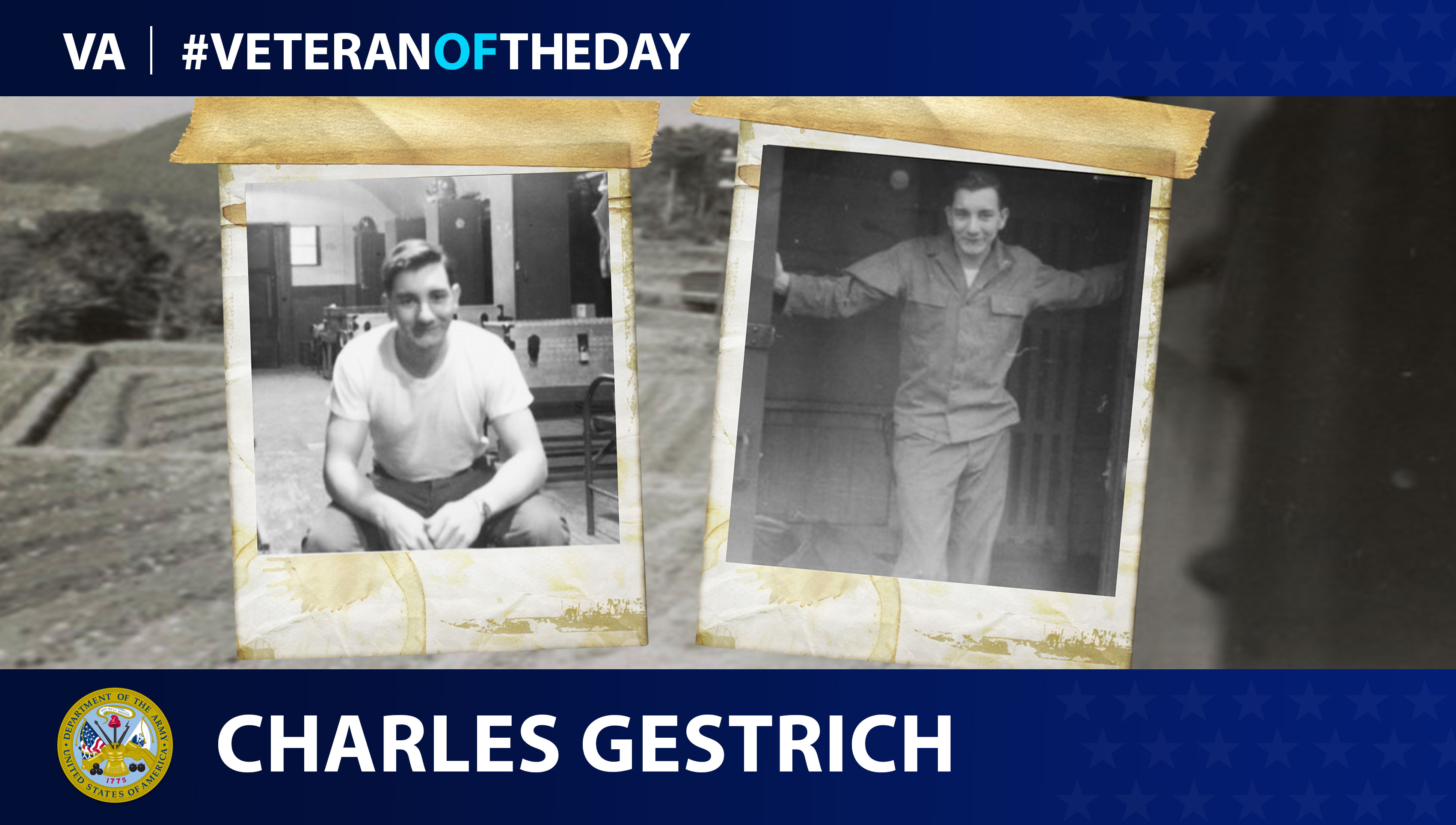 Army Veteran Charles J. Gestrich is today's Veteran of the Day.