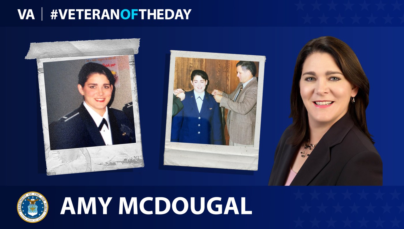 Air Force Veteran Amy McDougal is today's Veteran of the Day.