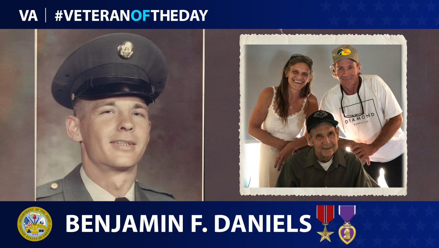 Army Veteran Benjamin F. Daniels is today's Veteran of the Day.