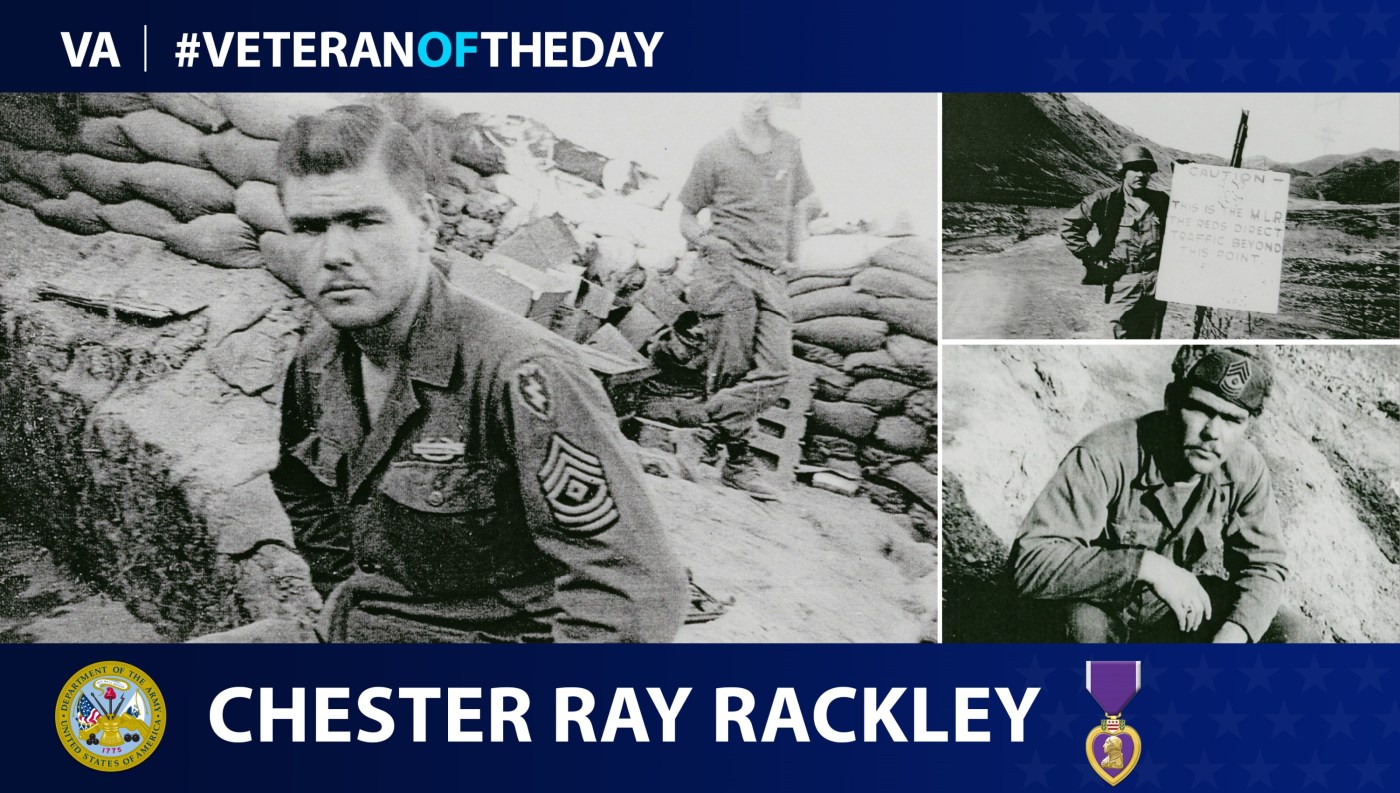 Army Veteran Chester Ray Rackley is today's Veteran of the Day.