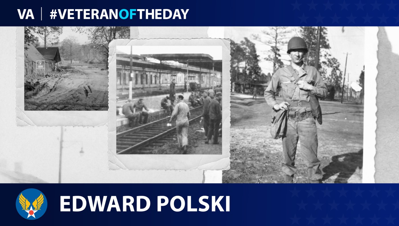 Army Air Corps Veteran Edward Polski is today's Veteran of the Day.