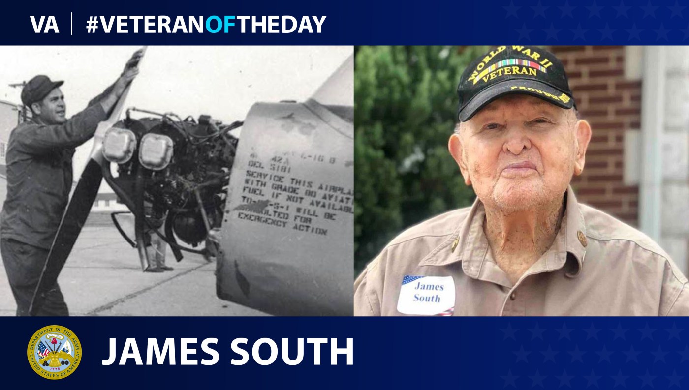 James South is today's Veteran of the Day.