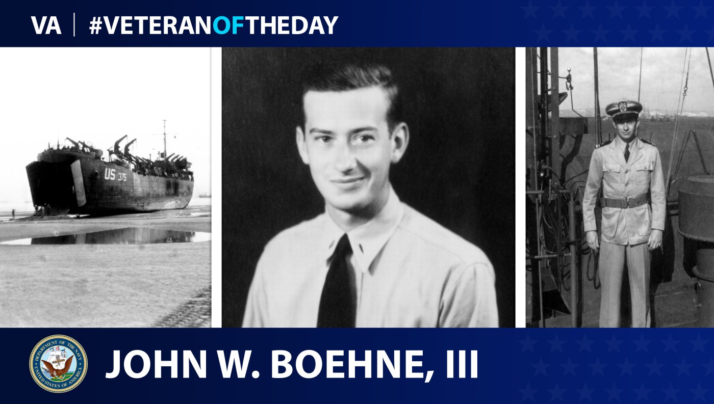 Navy Veteran John William Boehne III is today's Veteran of the Day.