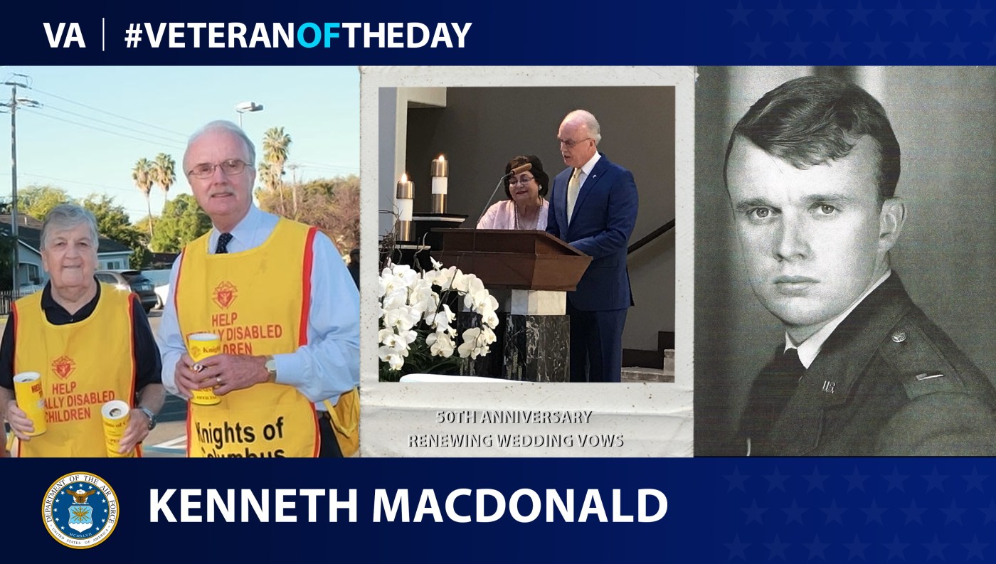 Air Force Veteran Kenneth C. Macdonald is today's Veteran of the Day.