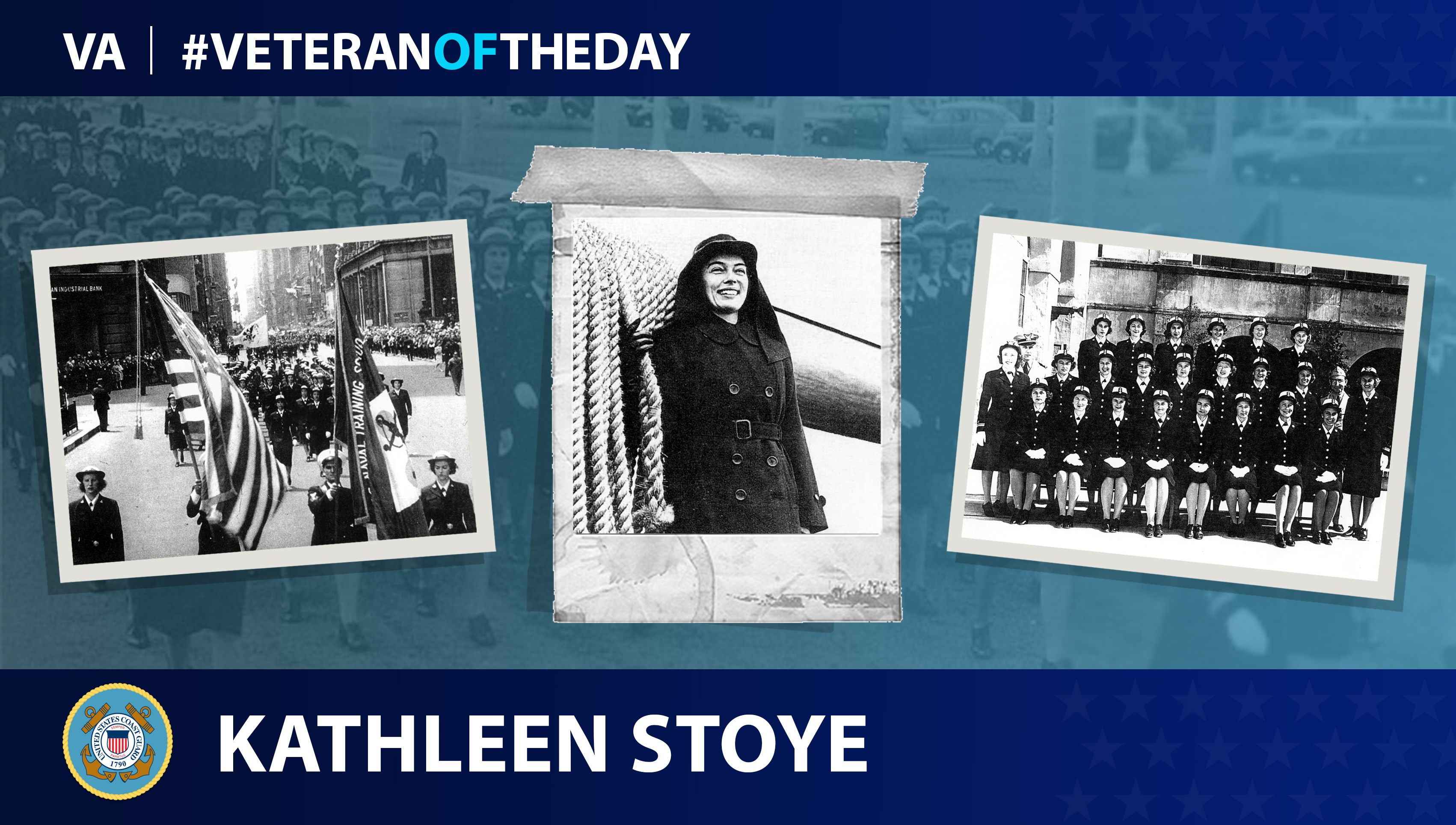 Coast Guard Veteran Kathleen Thomson Stoye is today's Veteran of the Day.