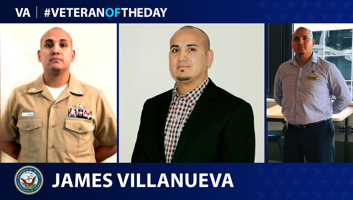 Navy Veteran James Villanueva is today's Veteran of the Day.