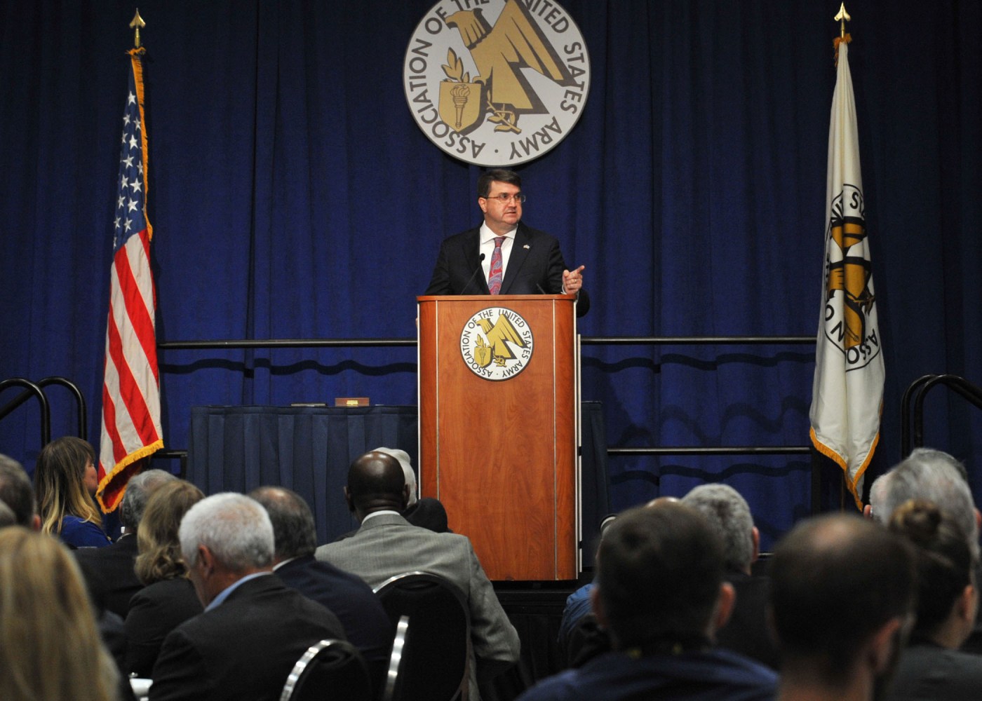 VA Secretary Robert Wilkie speaks at the Association of the United States Army conference Oct. 16, 2019.