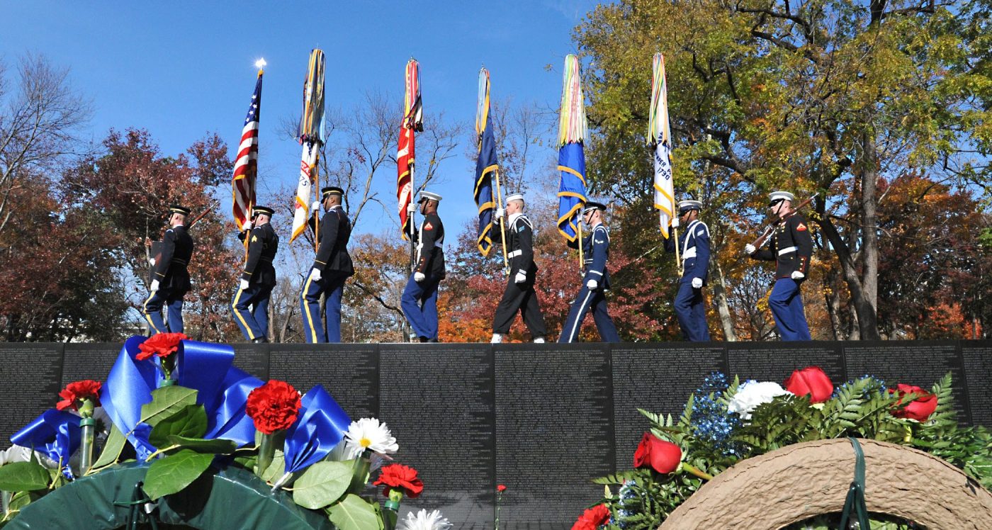 2019 Veterans Day event at the Vietnam Veterans Memorial in Washington, D.C.