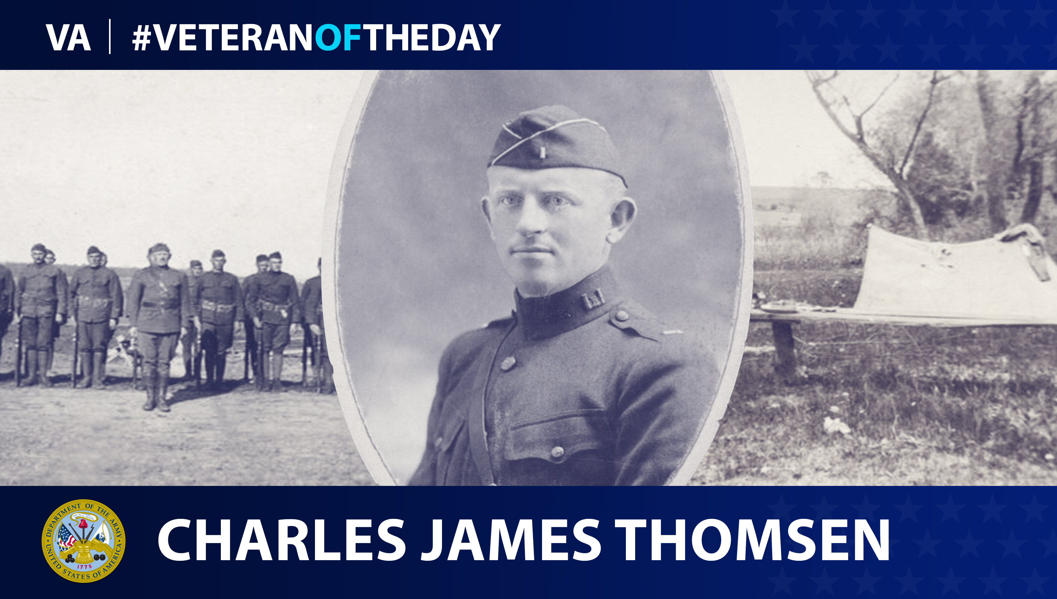 Army Veteran Charles James Thomsen is today's Veteran of the Day.