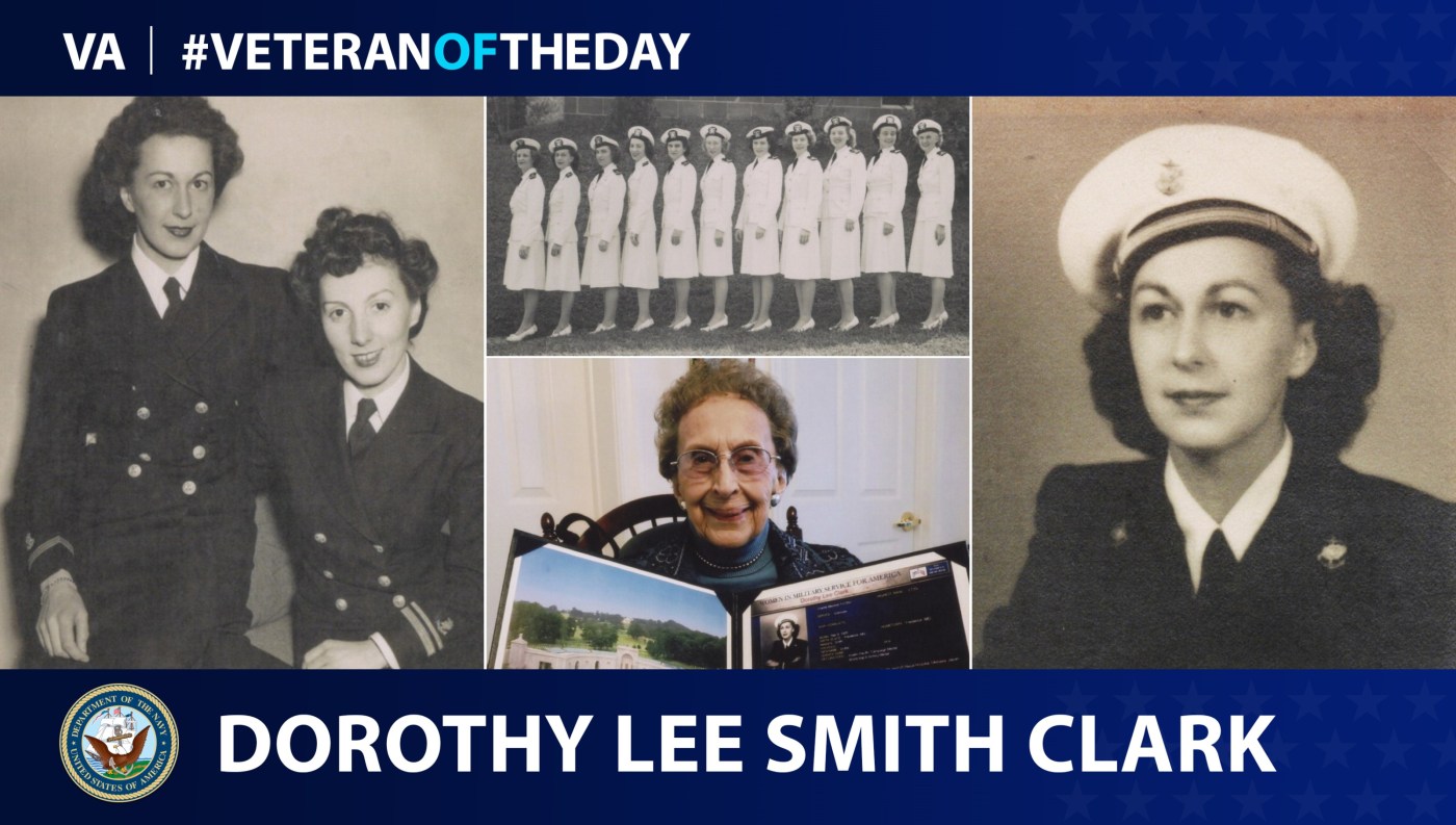 Navy Veteran Dorothy “Dottie” Lee Smith Clark is today's Veteran of the Day.