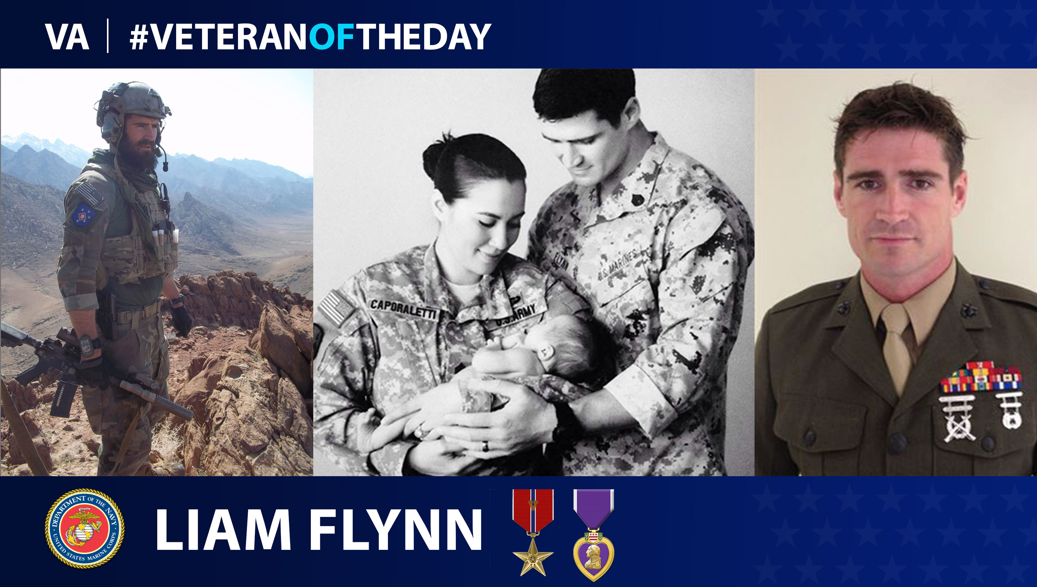 Marine Veteran Liam Flynn is today's Veteran of the Day.