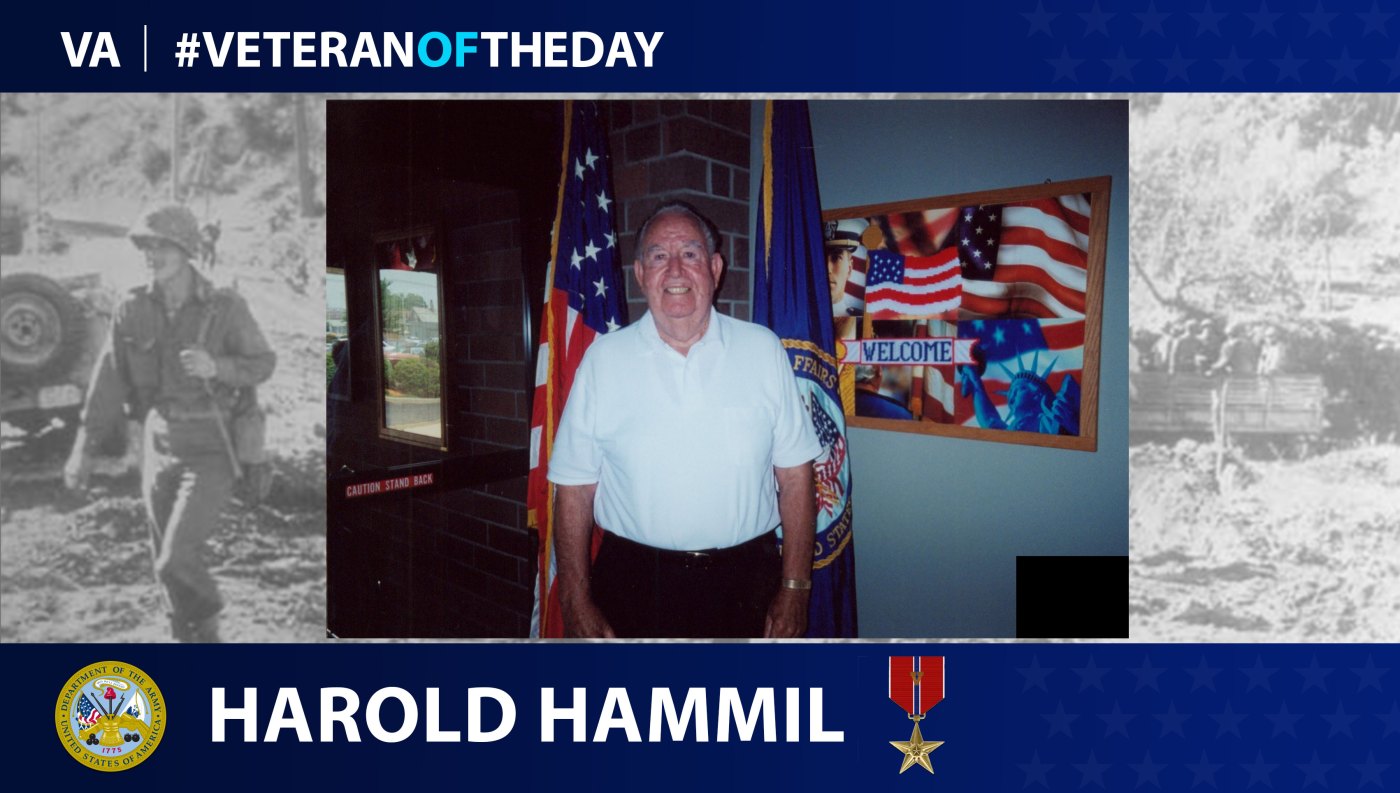 Army Veteran Harold Conan Hammil is today's Veteran of the Day.