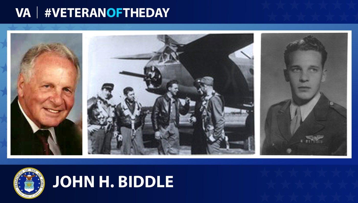 Air Force Veteran John H. Biddle is today's Veteran of the Day.