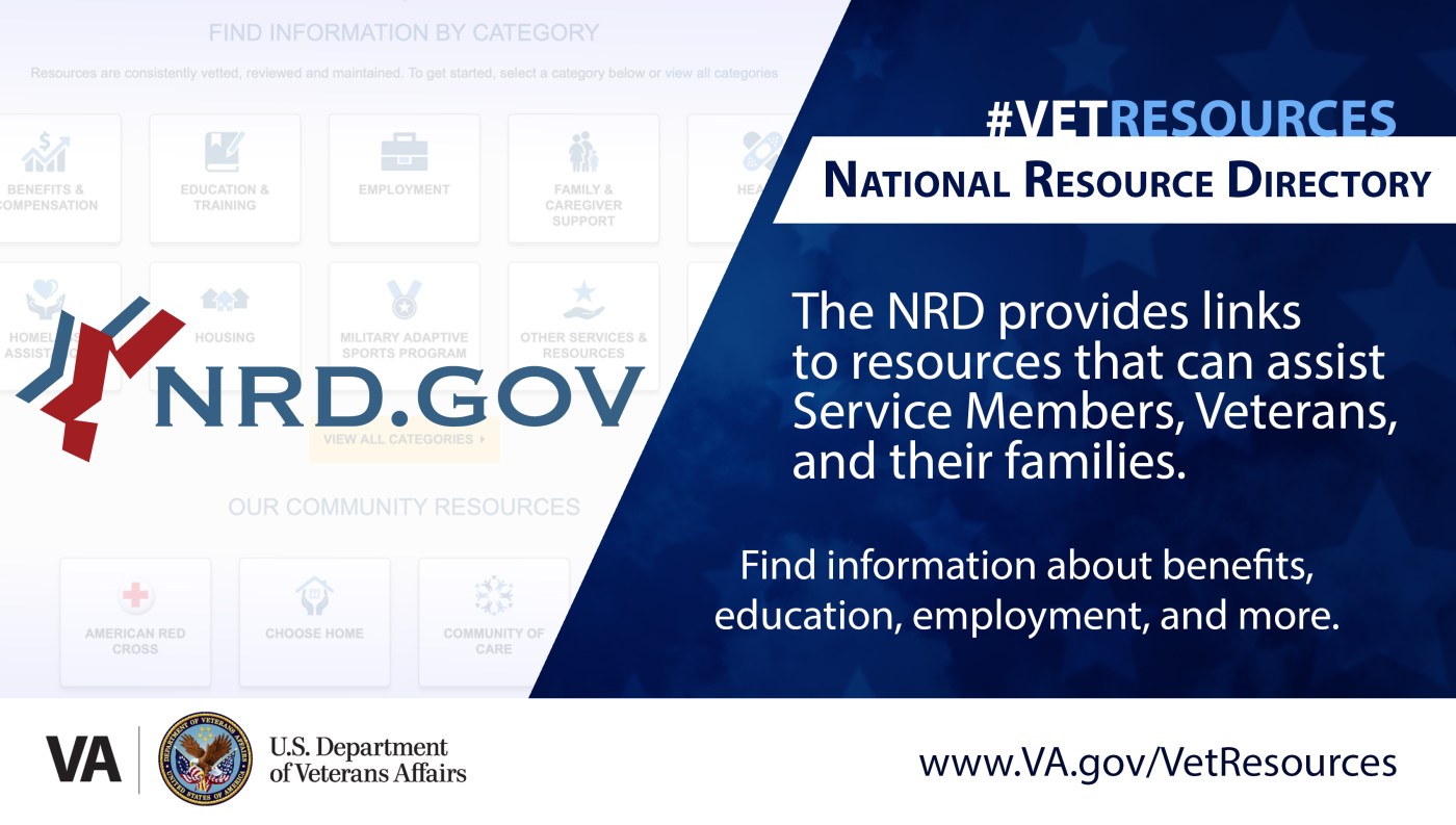 National Resource Directory includes 14,000 resources for Veterans, families