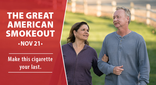 VA’s Tobacco and Health program urges Veterans to quit smoking on the Great American Smokeout