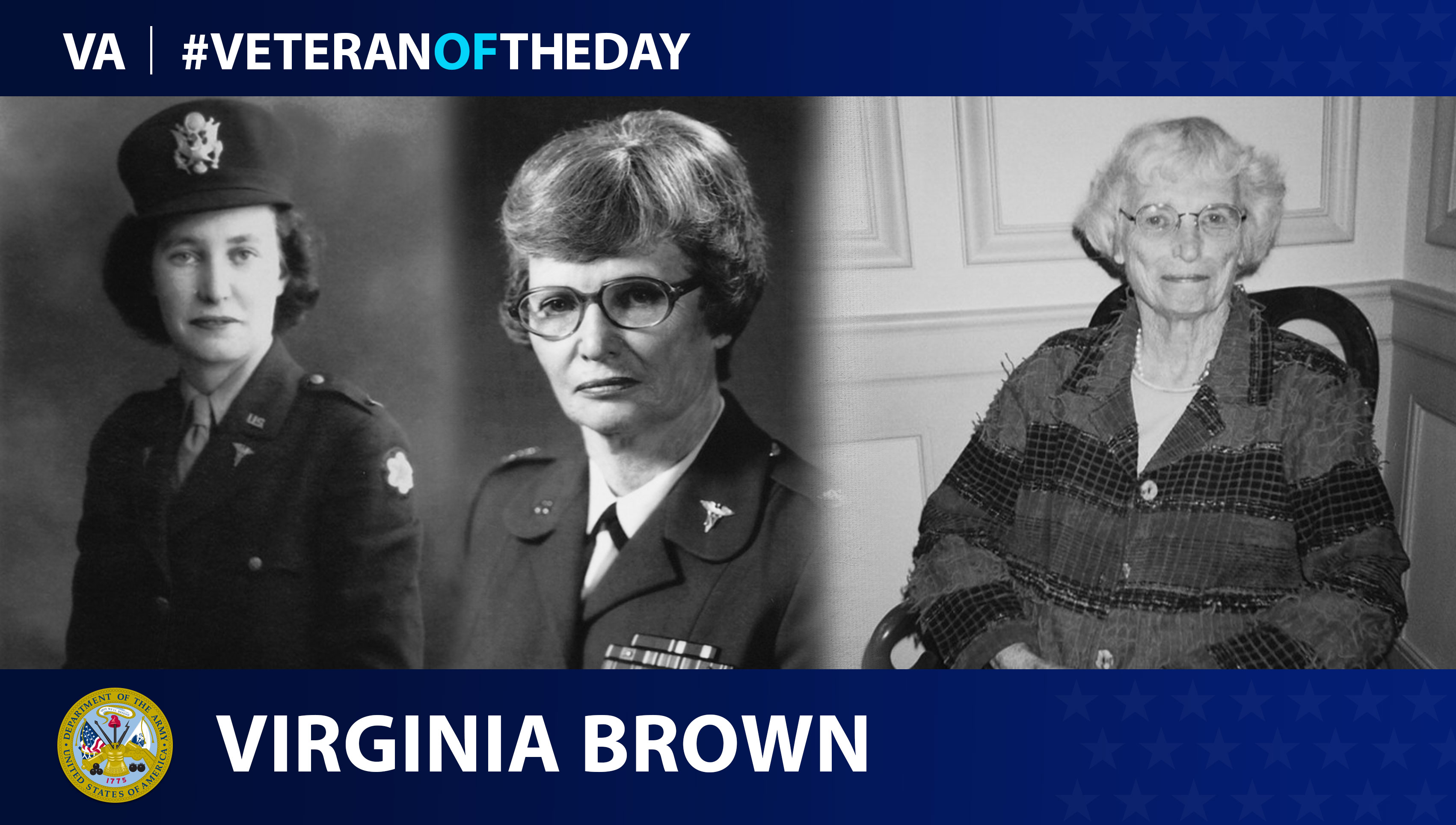 Army Veteran Virginia Louise Brown is today's Veteran of the Day.