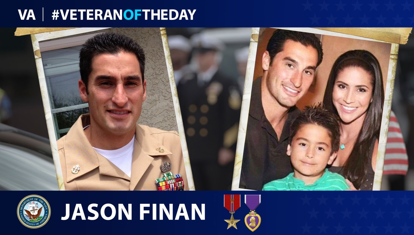 Navy Veteran Jason Finan is today's Veteran of the Day.