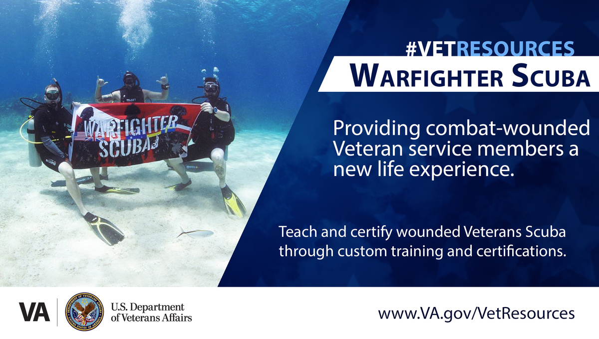 Warfighter Scuba trains Veterans to become certified scuba divers