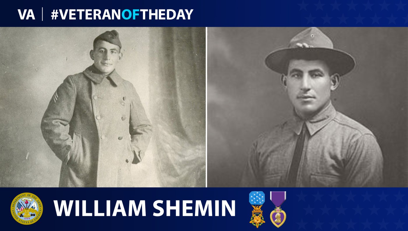 Army Veteran William Shemin is today's Veteran of the Day.