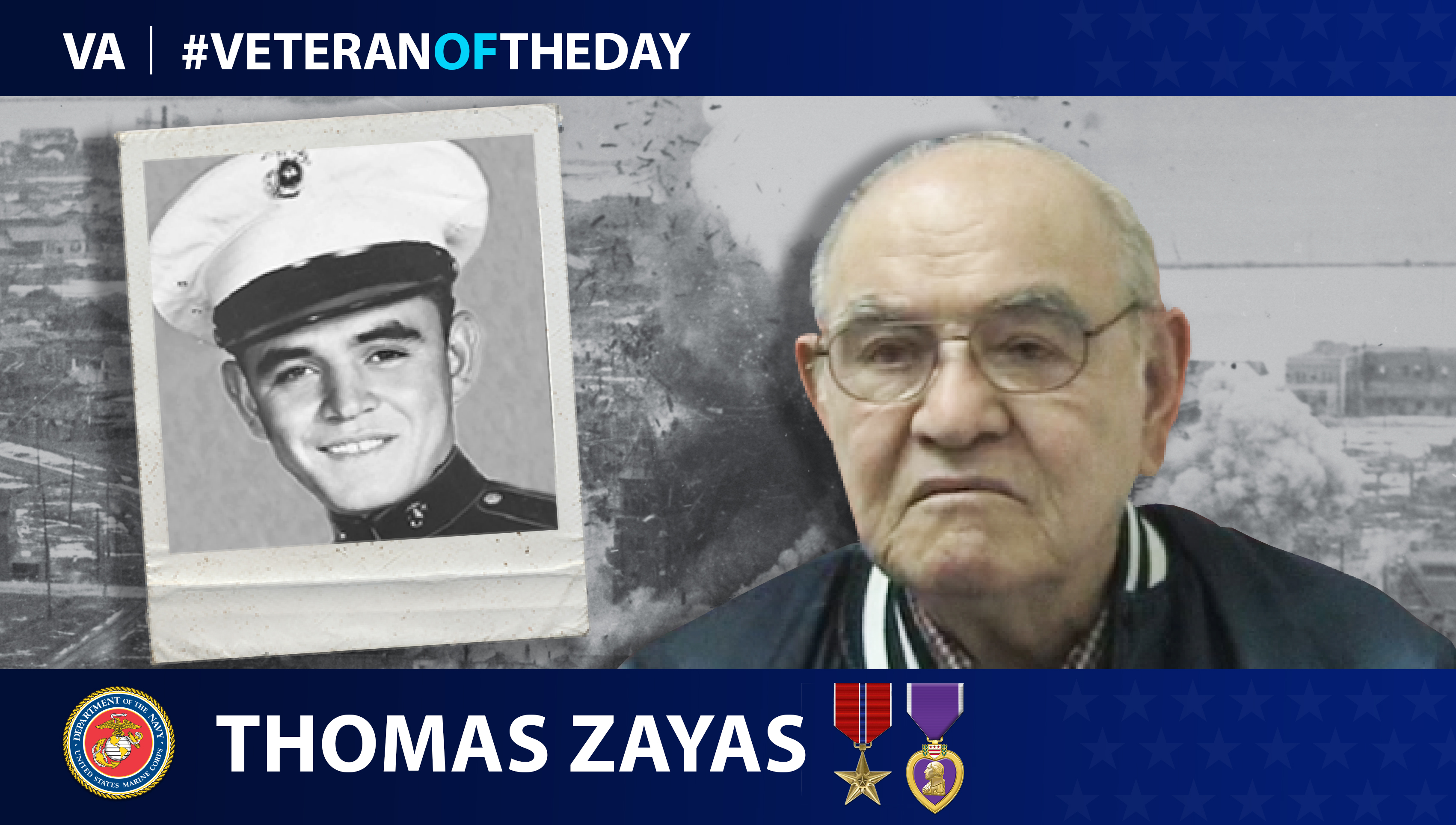 Marine Corps Veteran Thomas Zayas is today's Veteran of the Day.