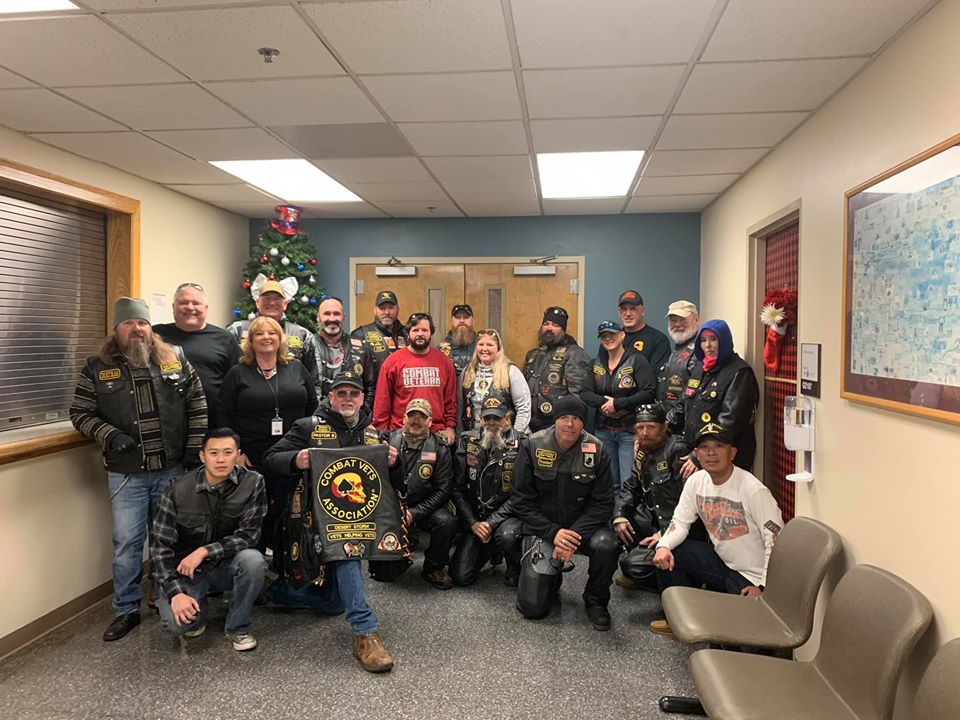 The Combat Veterans Motorcycle Association collected and donated winter items for homeless Veterans.