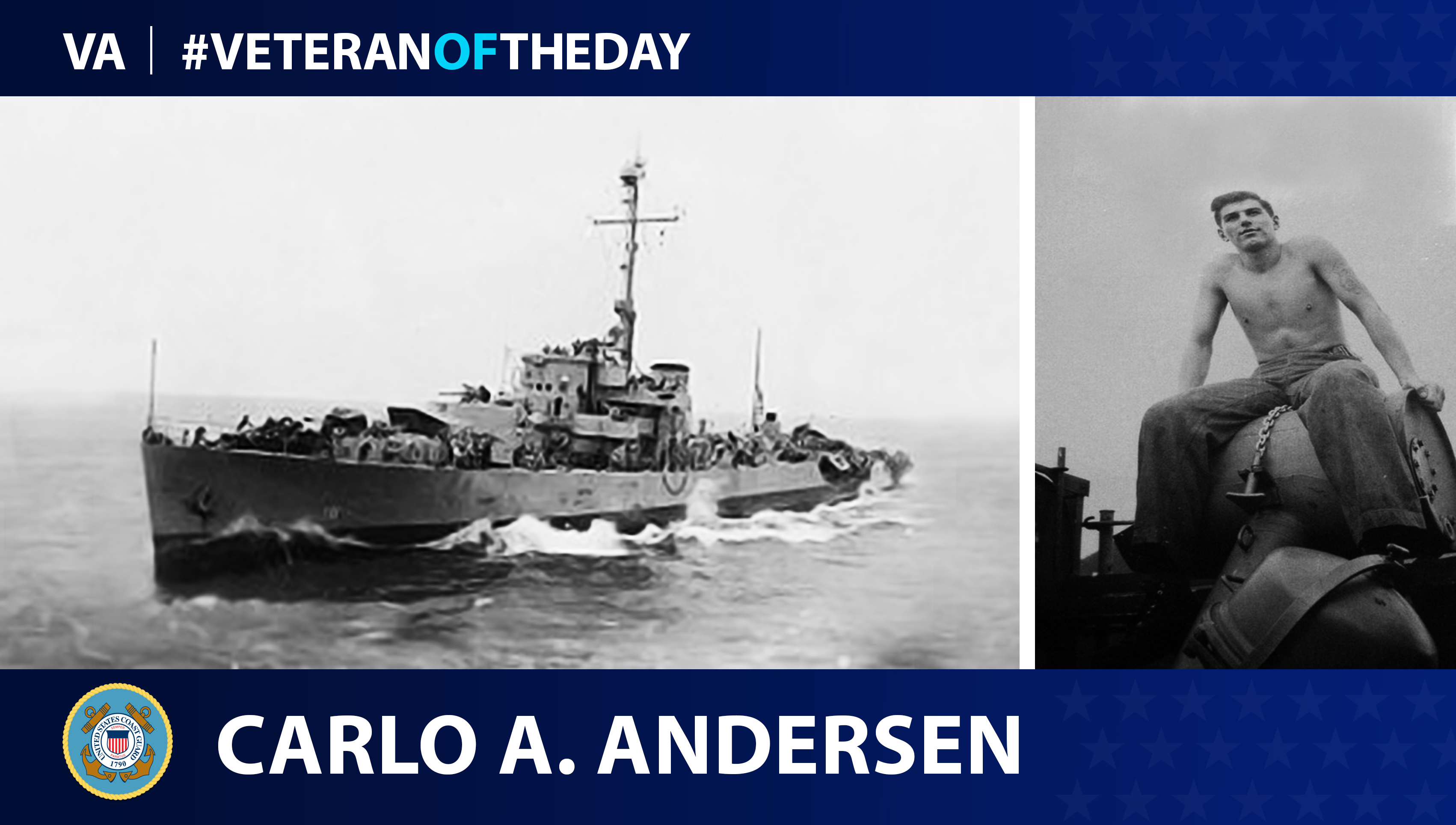 Coast Guard Veteran Carlo Andersen is today's Veteran of the Day.