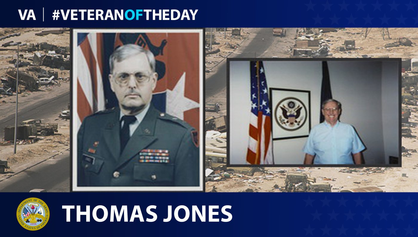 Army Veteran Thomas Pierson Jones is today's Veteran of the Day.