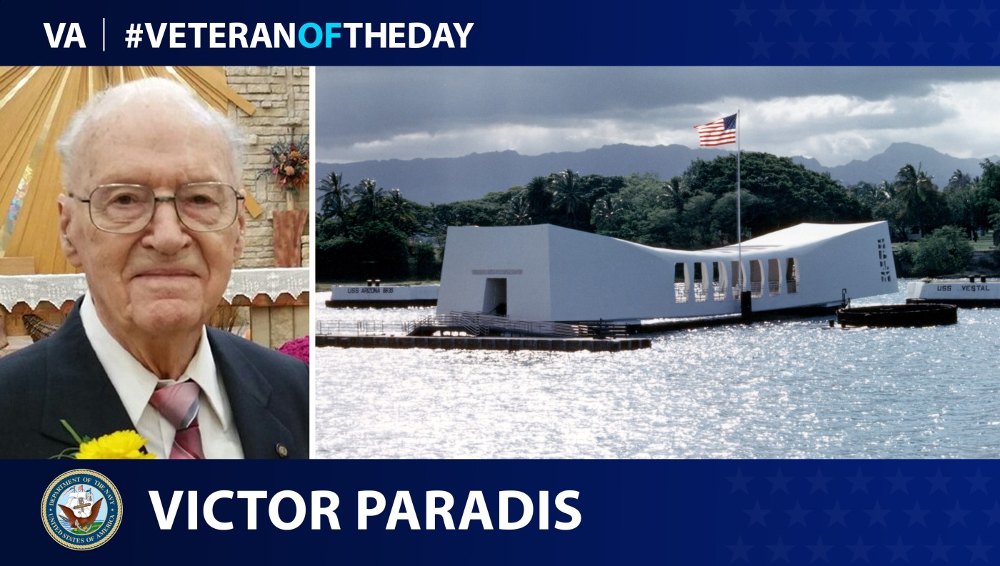 Navy Veteran Victor Paradis is today's Veteran of the Day.