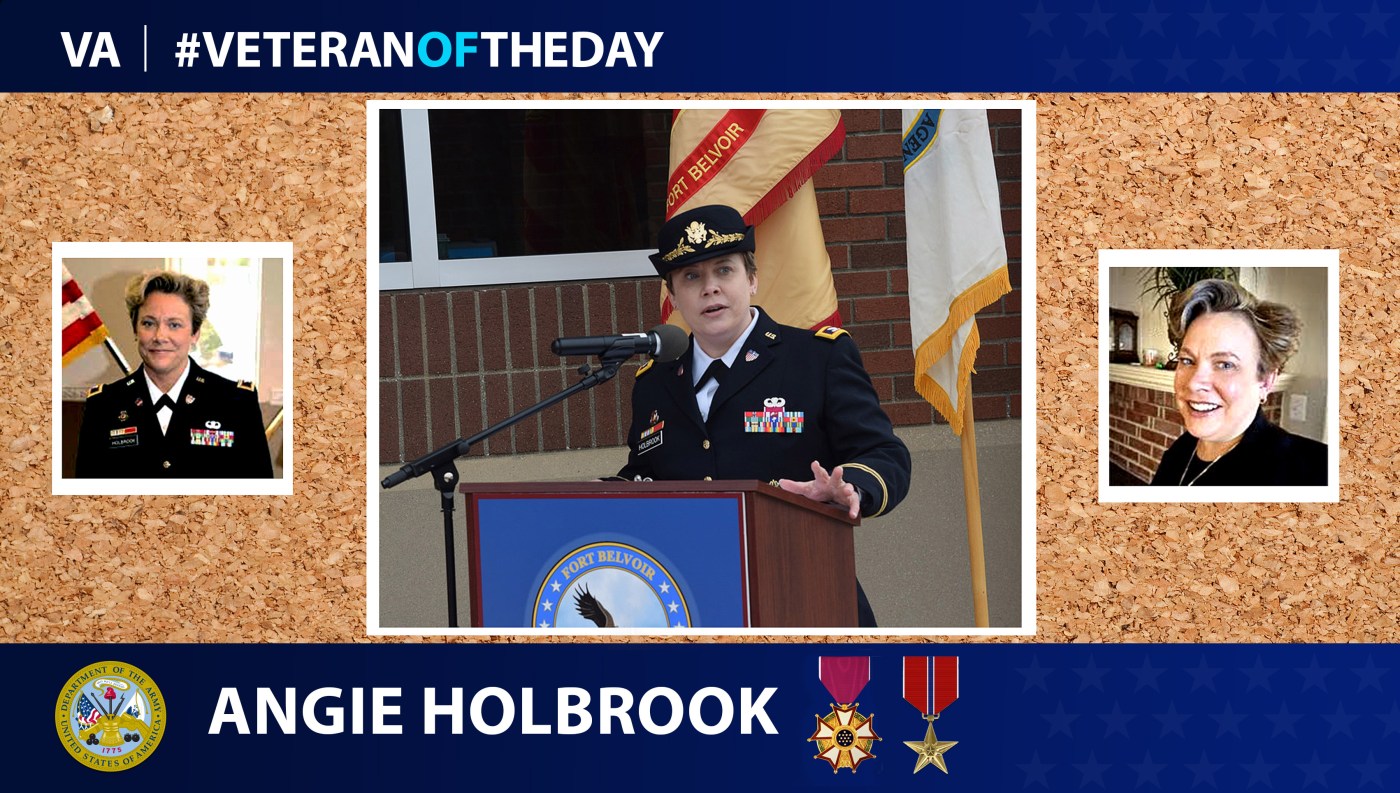 Army Veteran Angie Holbrook is today's Veteran of the Day.