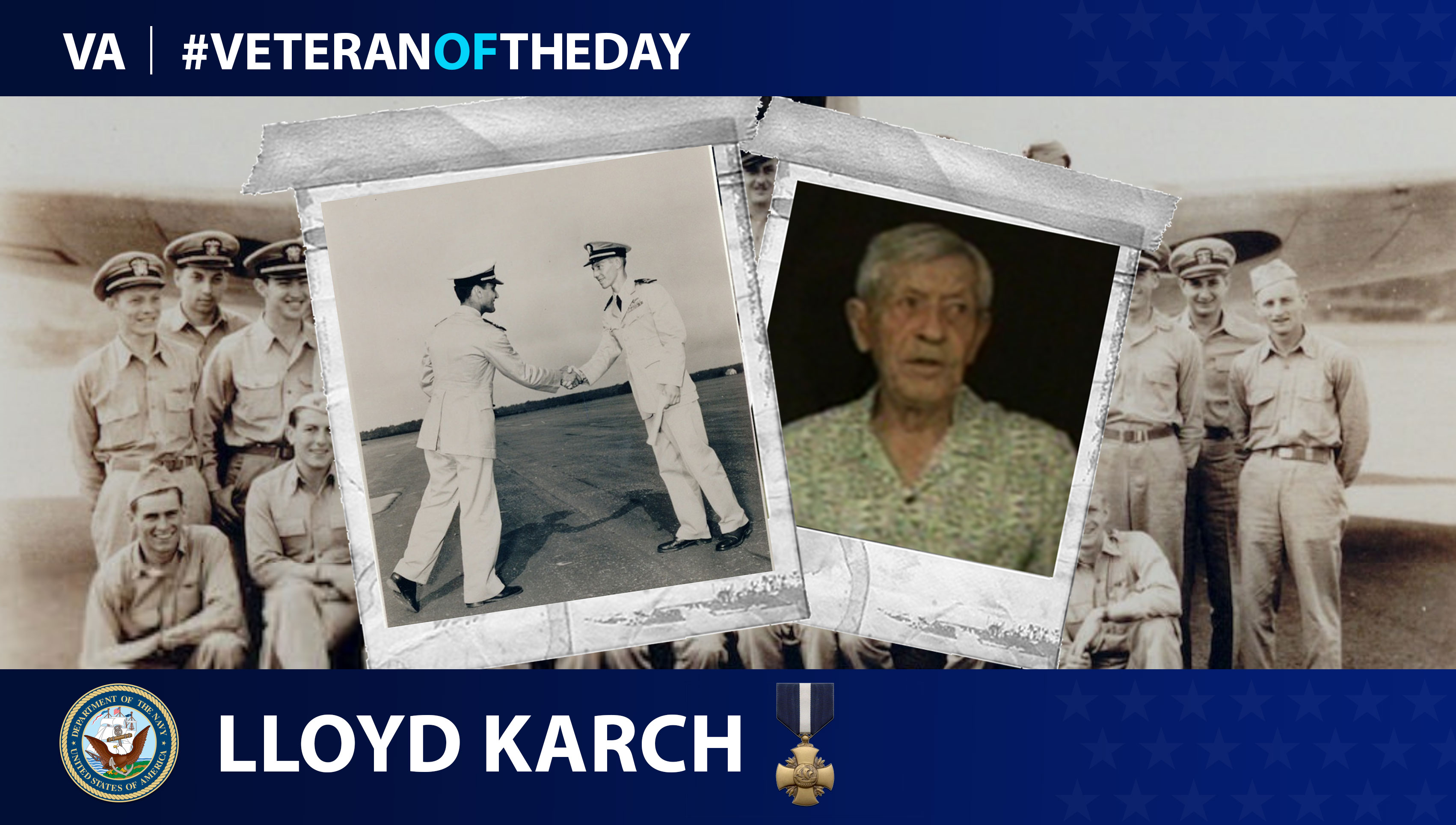 Navy Veteran Lloyd E. Karch is today's Veteran of the Day.