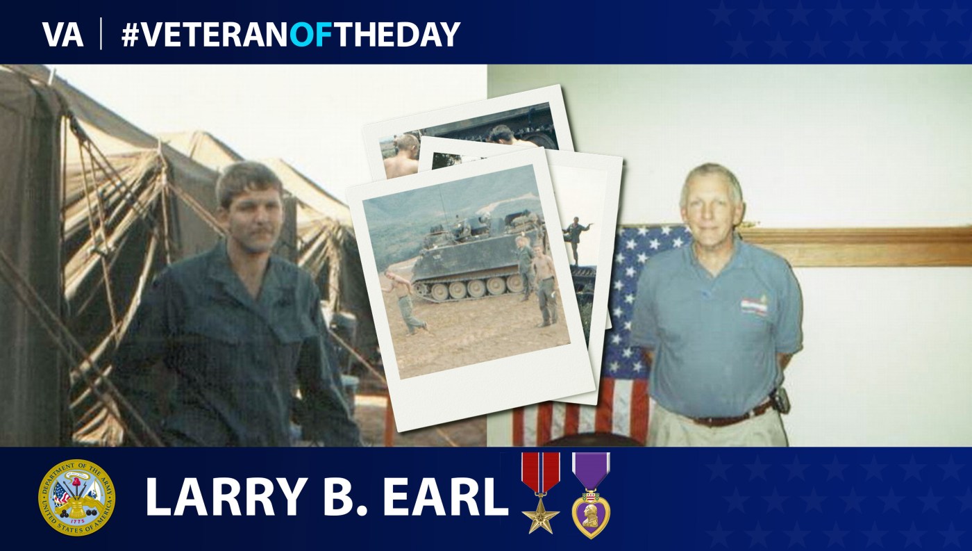 Army Veteran Larry B. Earl is today's Veteran of the Day.