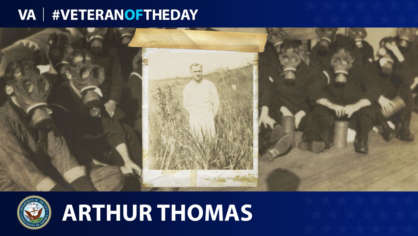 Navy Veteran Arthur James Thomas is today's Veteran of the Day.
