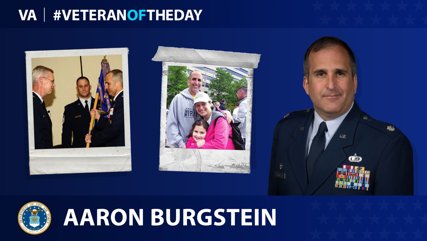 Air Force Veteran Aaron “Chewy” Burgstein is today's Veteran of the Day.