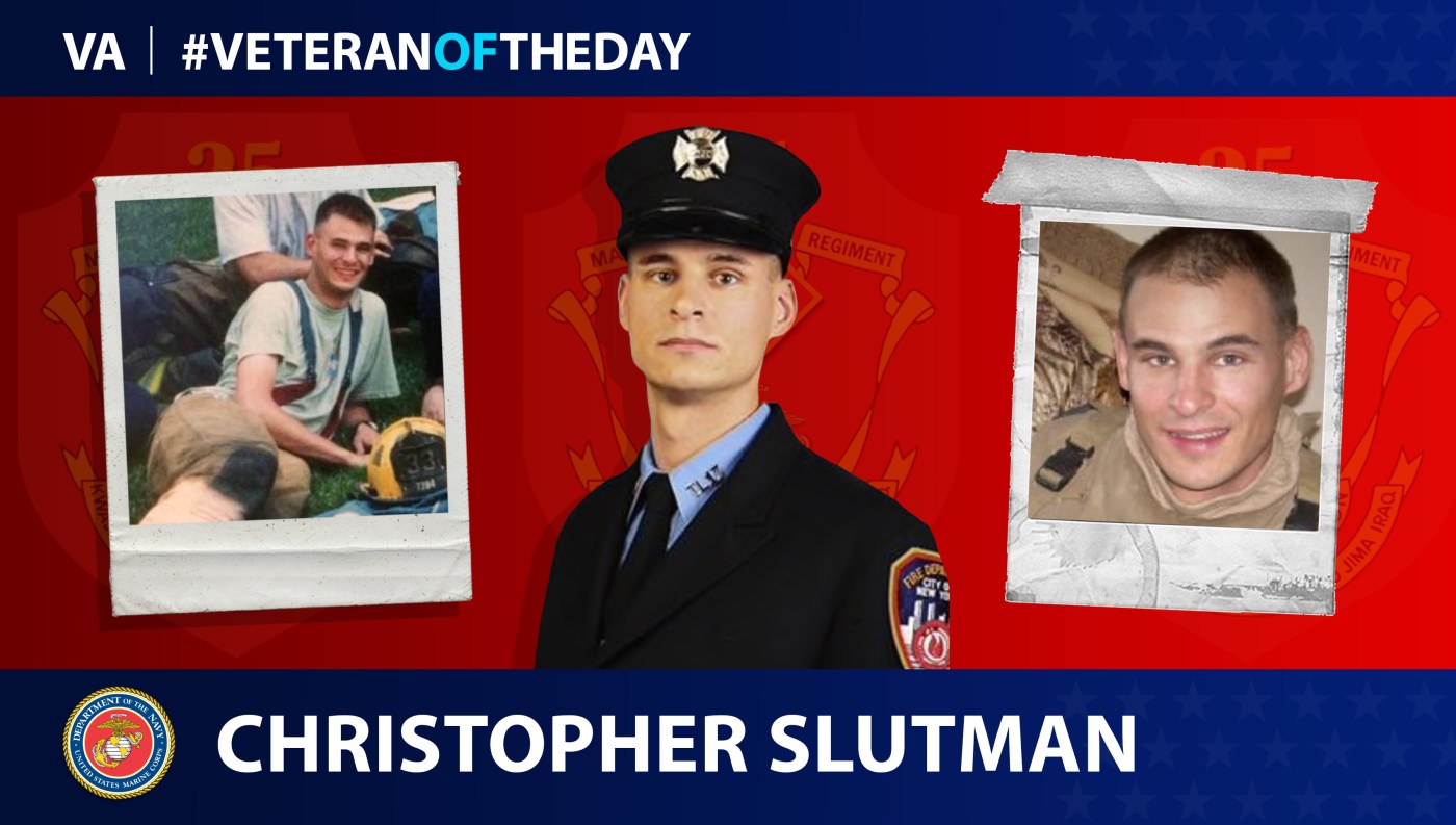 Marine Veteran Christopher Slutman is today's Veteran of the Day.