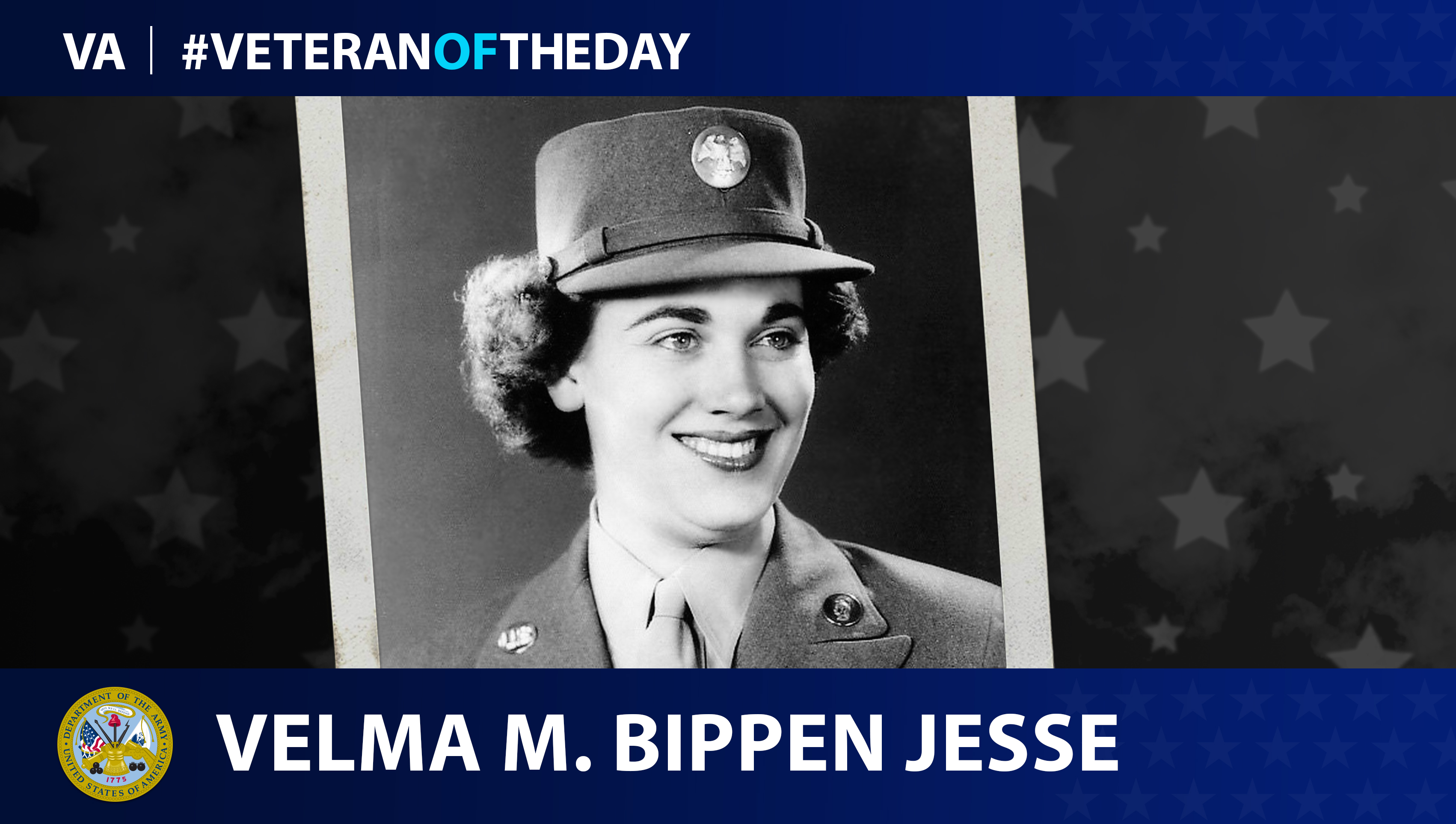 Army Veteran Velma M. Bippen Jesse is today's Veteran of the Day.