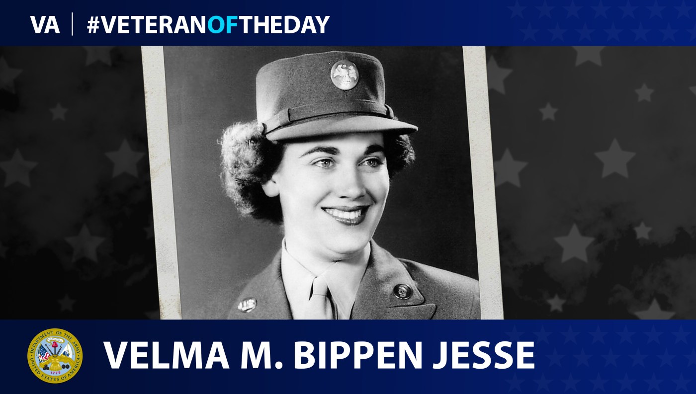 Army Veteran Velma M. Bippen Jesse is today's Veteran of the Day.