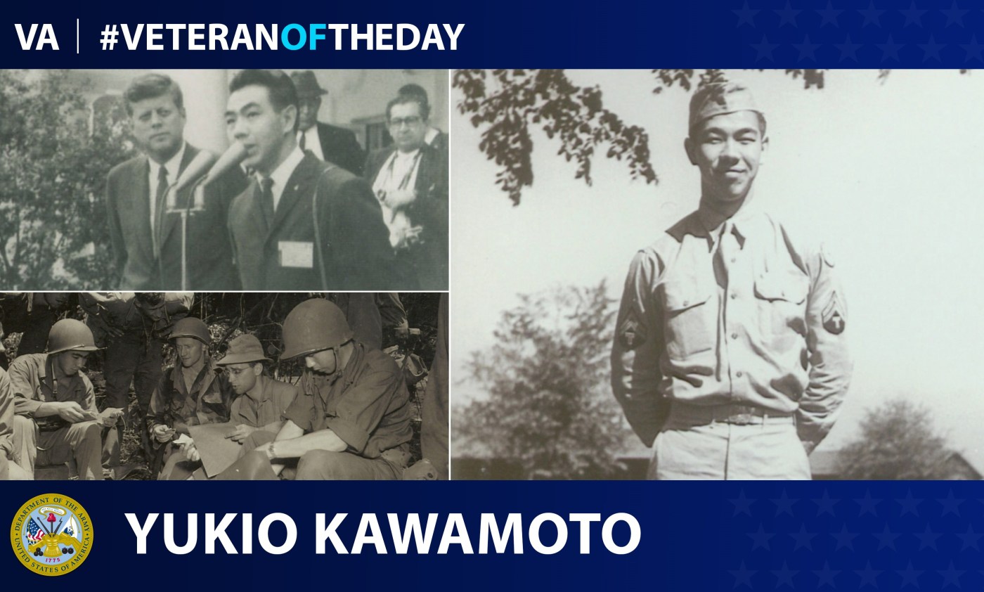 Army Veteran Yukio Kawamoto is today's Veteran of the Day.