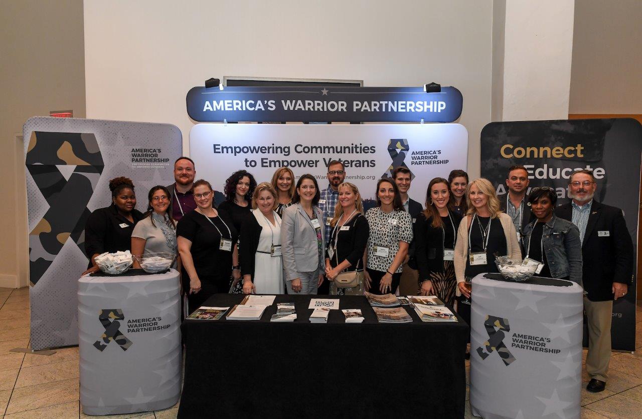 America's Warrior Partnership staff gathered for a photo