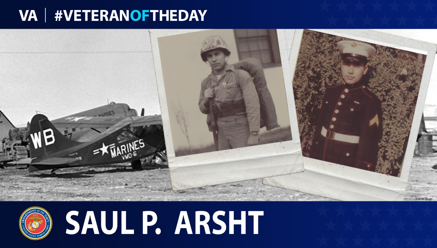 Marine Veteran Saul P. Arsht is today's Veteran of the Day.
