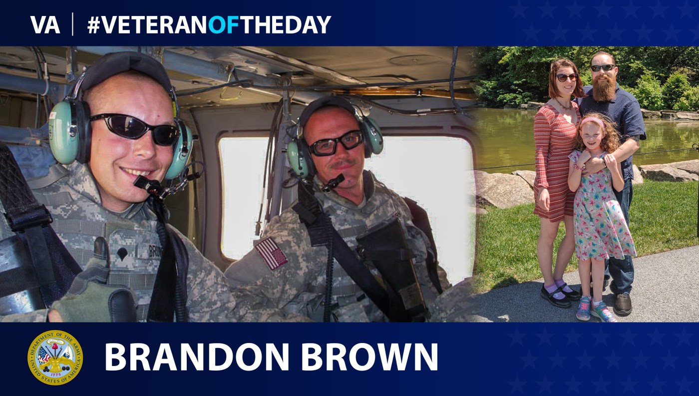 Army Veteran Brandon M. Brown is today's Veteran of the Day.