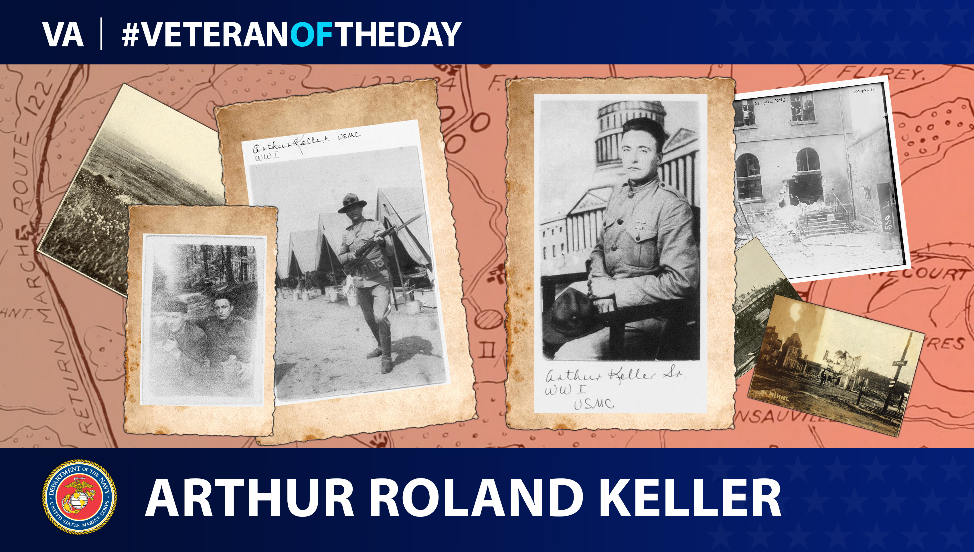 Marine Veteran Arthur Roland Keller is today's #VeteranOfTheDay.