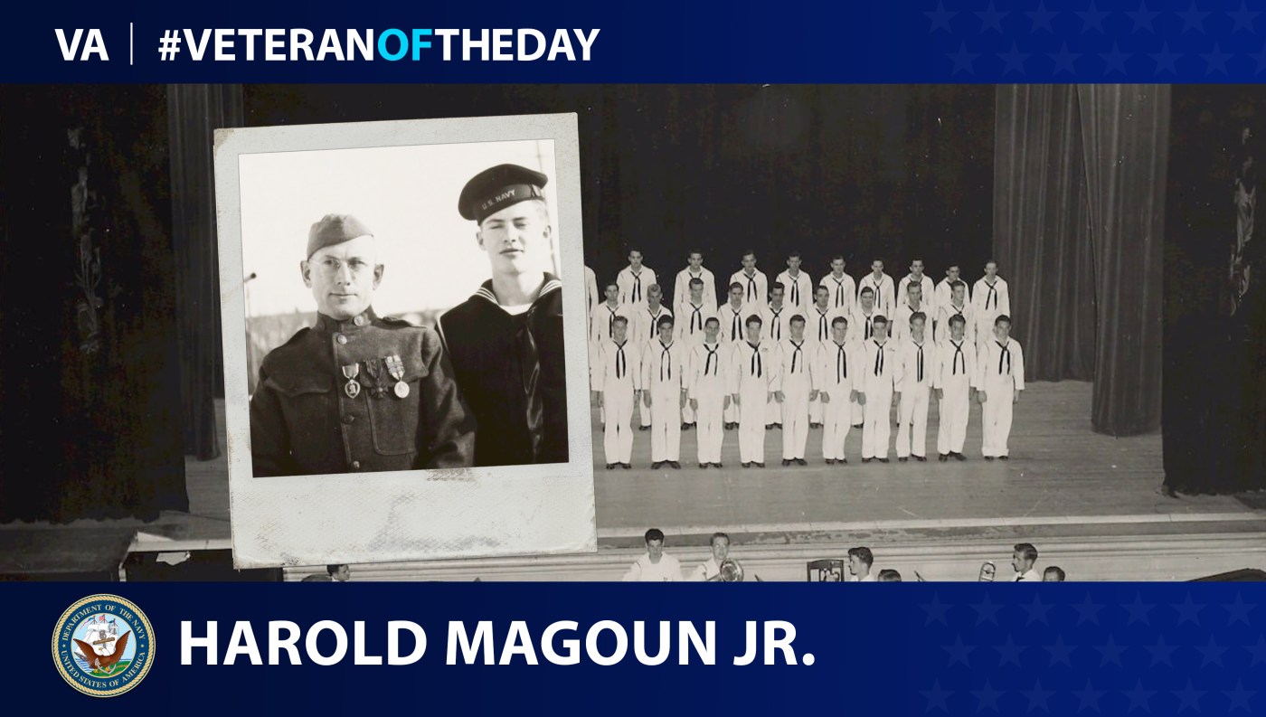 Navy Veteran Harold Ives Magoun Jr. is today's Veteran of the Day.